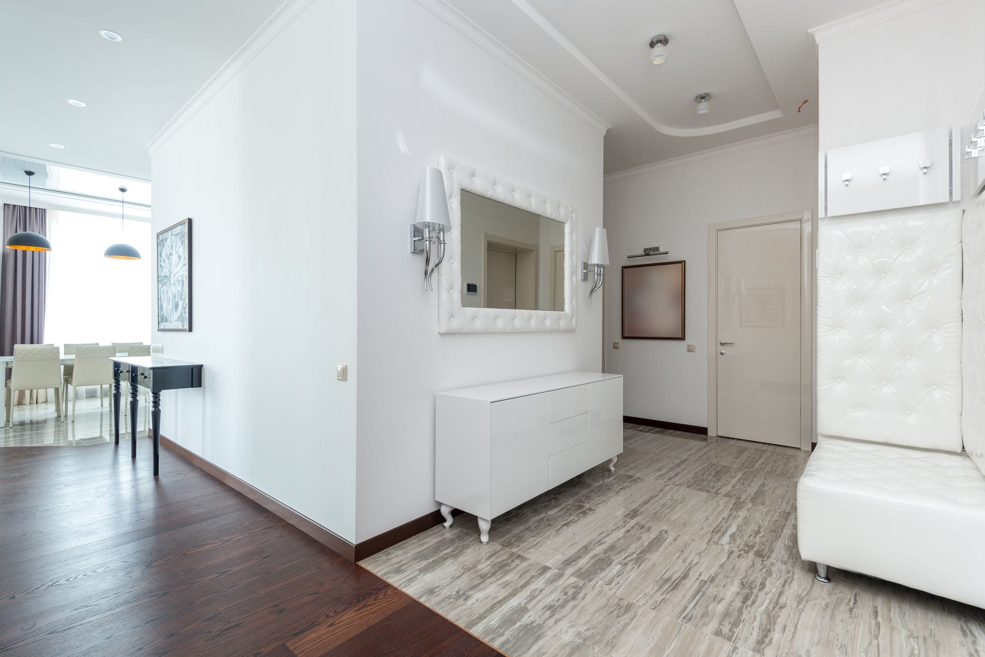 Luxury vinyl tile flooring