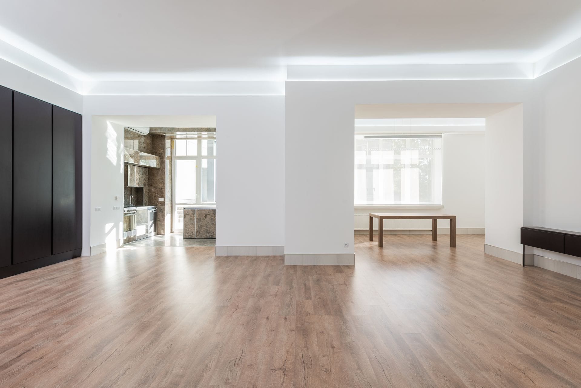 Luxury vinyl tile flooring