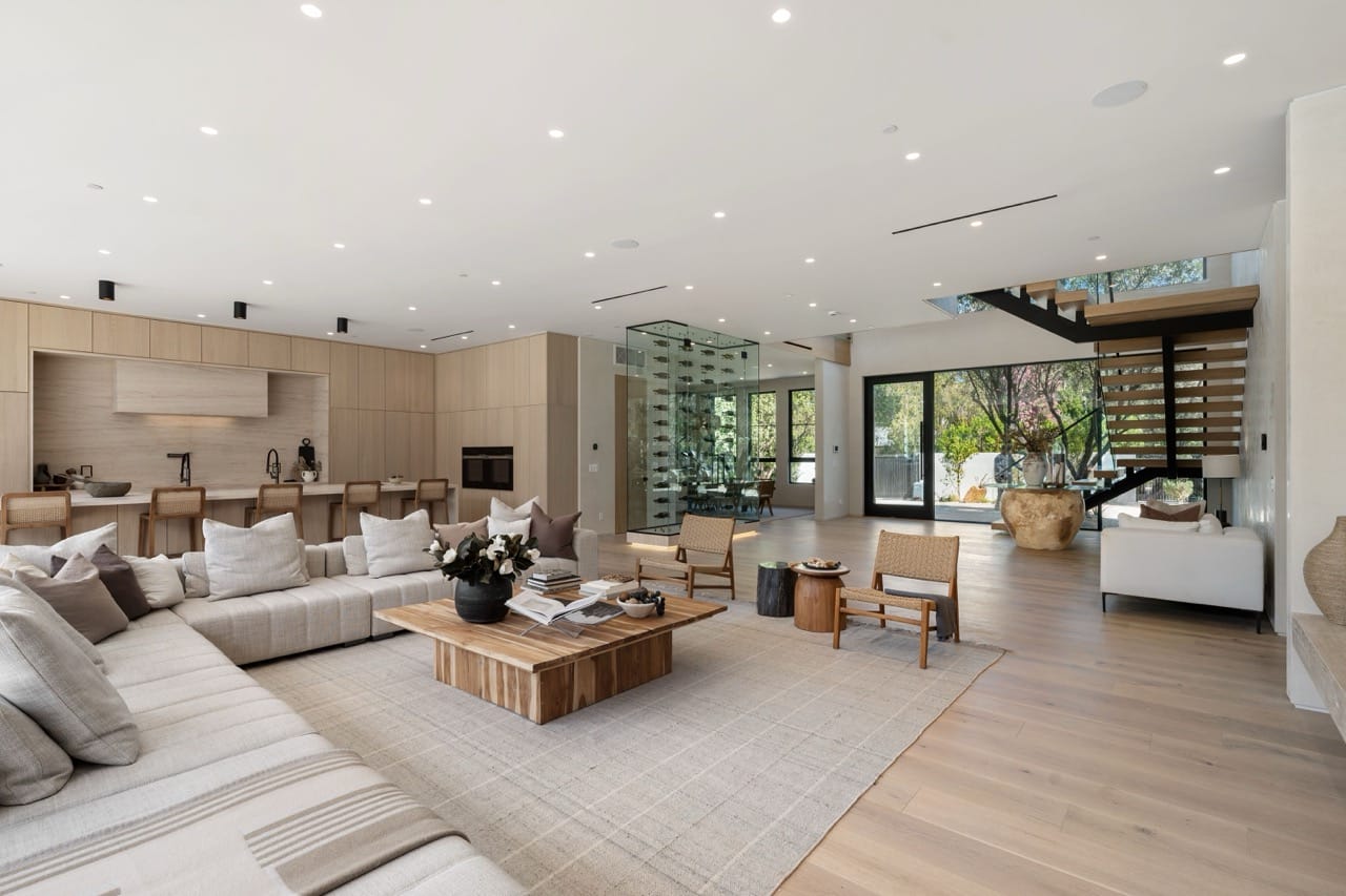 Spacious bright and airy modern living room